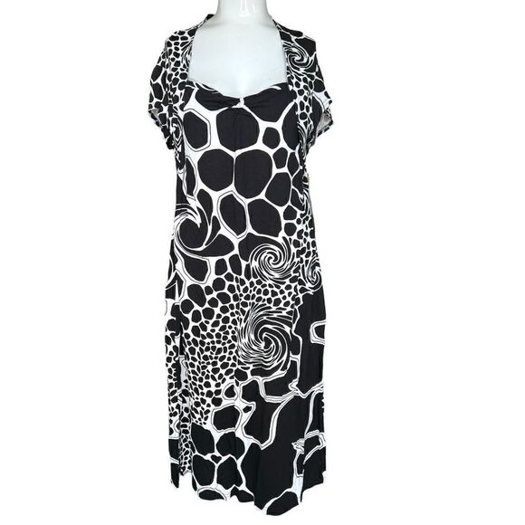 NWT Cartise size 12 black/white dress - Picture 1 of 8